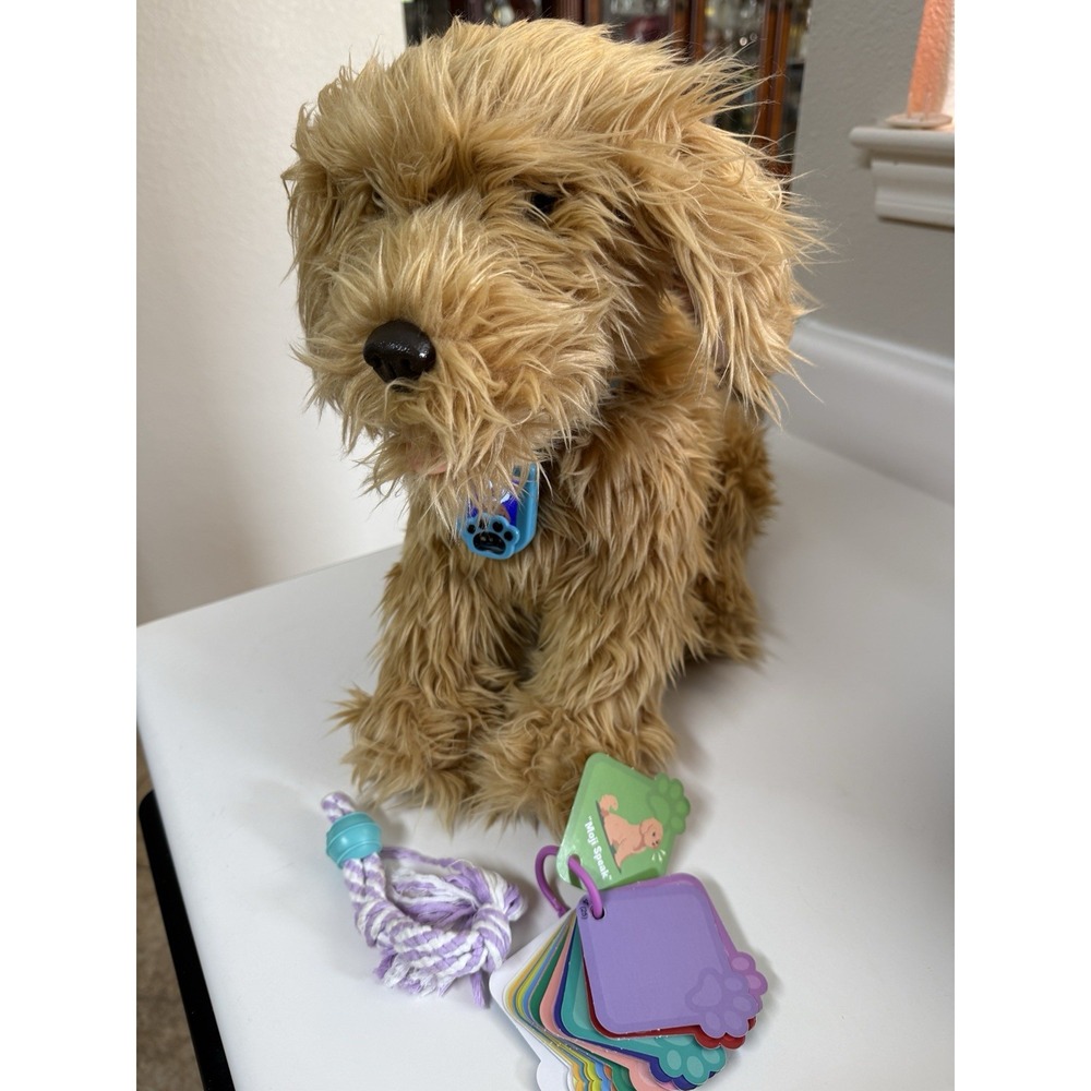 Skyrocket Moji My Fuzzy Friends Interactive Labradoodle Plush Dog Tested Works